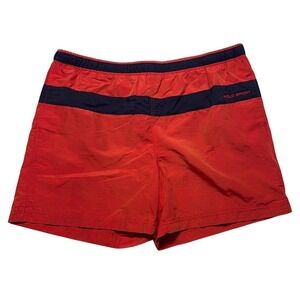Vintage Polo Sport Ralph Lauren Swim Trunks Mens XL Red Lined Shorts
